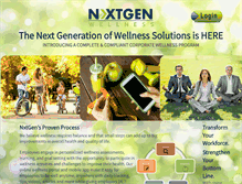 Tablet Screenshot of nxtgenwellness.com
